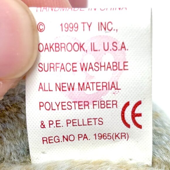 1999 4321 Vintage Scat Kitten Kitty Cat Plush Ty Beanie Baby Babies MWMT - Picture 7 of 7